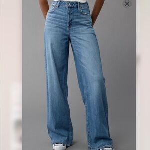 American Eagle Dreamy Drape Super High-Rise Baggy Wide Leg (New with tags)